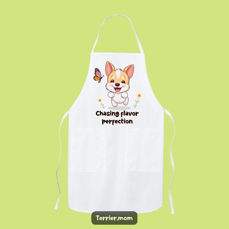 Funny Terrier Butterfly Apron: Chase Fun While You Cook, Hilarious Kitchen Gift