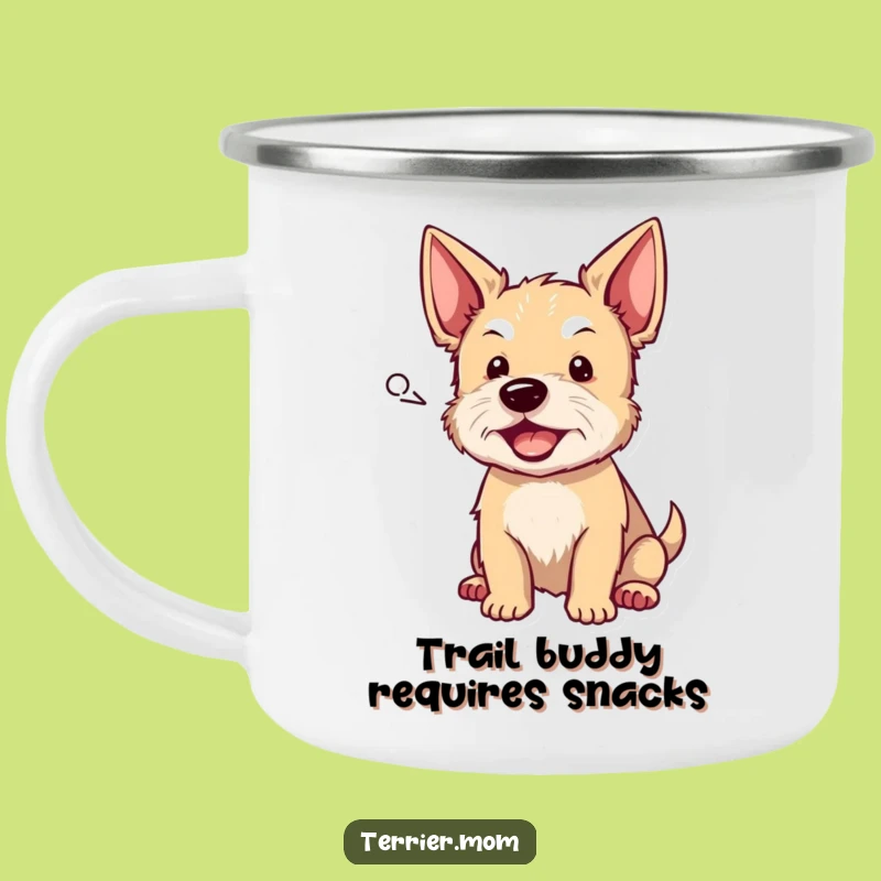Durable Funny Terrier Barking Camping Mug: Enjoy Hot Drinks with a Hilarious Woof!