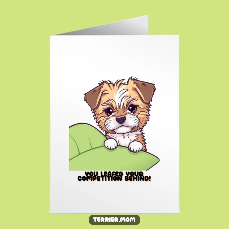 Free Printable Congrats Card: Curious Dog Peeking, Funny Downloadable