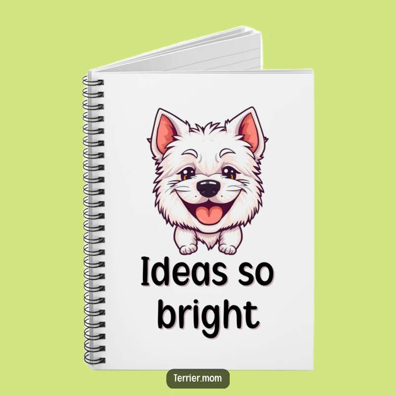 Funny Goofy Grin Terrier Notebook - Lined Journal for Happy Thoughts Gift