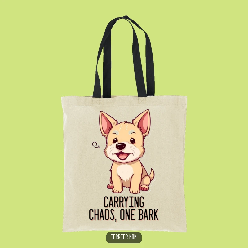 Funny Terrier Barking Tote Bag: Carry Your Essentials with a Wag and a Woof!