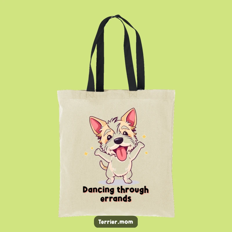 Party On The Go: Funny Dancing Terrier Tote Bag for Fun Errands!